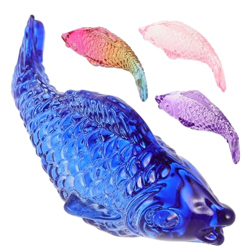 ORFOFE 4 Stück Glas-fischfiguren, Bezaubernde Kunststücke, Heimdekoration, Zarte Kleine Fische, Modell, Tischdekoration, Kinderparty-Ornament, Partygeschenke ORFOFE 4 Stück Glas-fischfiguren, Bezaubernde Kunststücke, Heimdekoration, Zarte Kleine Fische, Modell, Tischdekoration, Kinderparty-Ornament, Partygeschenke von ORFOFE