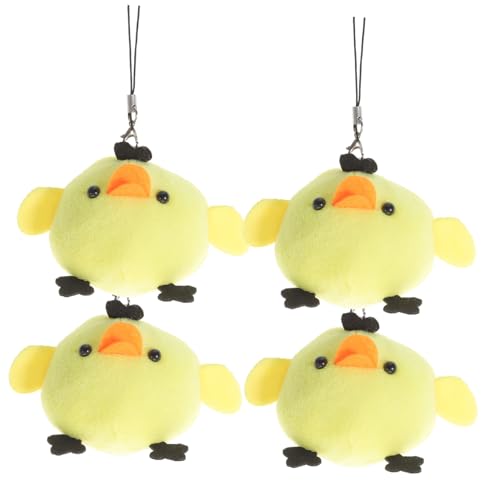 ORFOFE 4 Stück Teiliges Kreatives Hühneranhänger Plüschküken Deko für Wohnzimmer Fenster Tisch Festliche Stimmung Zufällige Farbe ORFOFE 4 Stück Teiliges Kreatives Hühneranhänger Plüschküken Deko für Wohnzimmer Fenster Tisch Festliche Stimmung Zufällige Farbe von ORFOFE