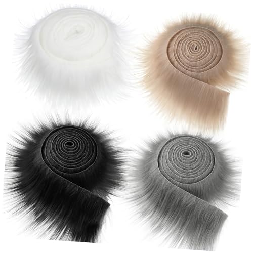 ORFOFE 4 Stück Teiliges Kunstfellband Khaki und Flauschige Stoffstreifen für DIY Bastelprojekte Kleidung und Dekoration pro Stück für Gnome Weihnachtsmann und Kreative Handarbeiten ORFOFE 4 Stück Teiliges Kunstfellband Khaki und Flauschige Stoffstreifen für DIY Bastelprojekte Kleidung und Dekoration pro Stück für Gnome Weihnachtsmann und Kreative Handarbeiten von ORFOFE