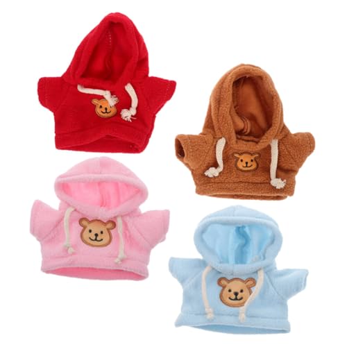 ORFOFE 4 Stück Teiliges Kuscheltier Kleidung für Bären Plüschoutfits mit Kapuzenpullover in Braun Rot Blau Abnehmbar Waschbar Vielseitig Kombinierbar für Puppen und Stofftiere ORFOFE 4 Stück Teiliges Kuscheltier Kleidung für Bären Plüschoutfits mit Kapuzenpullover in Braun Rot Blau Abnehmbar Waschbar Vielseitig Kombinierbar für Puppen und Stofftiere von ORFOFE