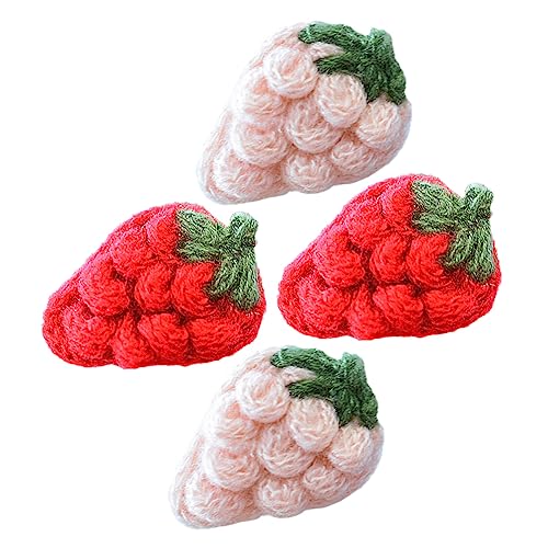 ORFOFE 4 Stück Teiliges Stoff Erdbeer Applikationen Hochrealistische Weiche DIY Dekorationen für Kleidung Taschen und Haaraccessoires Sanftes Material Bastelverzierung für Erwachsene ORFOFE 4 Stück Teiliges Stoff Erdbeer Applikationen Hochrealistische Weiche DIY Dekorationen für Kleidung Taschen und Haaraccessoires Sanftes Material Bastelverzierung für Erwachsene von ORFOFE