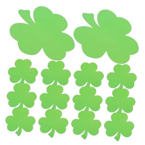 ORFOFE 40 Stück Papier Kleeblatt Ausschnitte für Patrick's Day Dekoration Bastelpapier Schnitte für Kindergarten Wanddeko für Klassenräume und Cafés ORFOFE 40 Stück Papier Kleeblatt Ausschnitte für Patrick's Day Dekoration Bastelpapier Schnitte für Kindergarten Wanddeko für Klassenräume und Cafés von ORFOFE