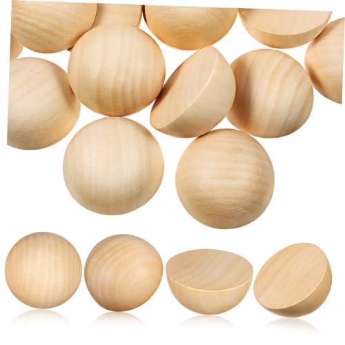 ORFOFE 40 Stück Teiliges Halbrunde Holzkugeln aus Naturbelassenem Holz Vielseitige Bastelperlen für DIY Holzdeko Schmuckherstellung Malen und Kreative Handwerksprojekte ORFOFE 40 Stück Teiliges Halbrunde Holzkugeln aus Naturbelassenem Holz Vielseitige Bastelperlen für DIY Holzdeko Schmuckherstellung Malen und Kreative Handwerksprojekte von ORFOFE