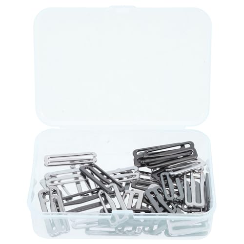 ORFOFE 40 Stück Teiliges Metall-Trägerhaken aus Robuster Zinklegierung Verstellclips mit Anti-rutsch-design Vielseitig Kompatibel für Badeanzüge Tops Kleider und Dessous Langlebig und von ORFOFE