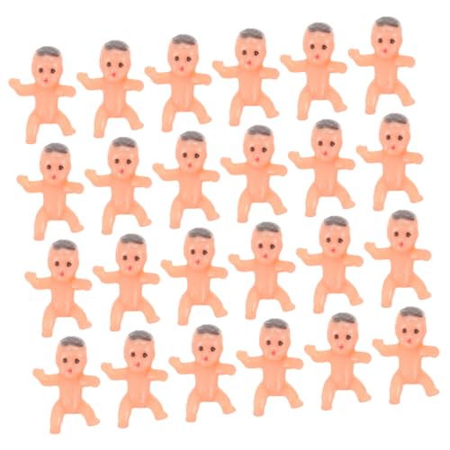 ORFOFE 40 Stück Teiliges Mini Figuren Set aus Robustem Kunststoff Fade resistent Vielseitig für Shower Deko Geburtstagsfeier Kuchenverzierung Detailreiche Kleine Babypuppen für Jungen von ORFOFE