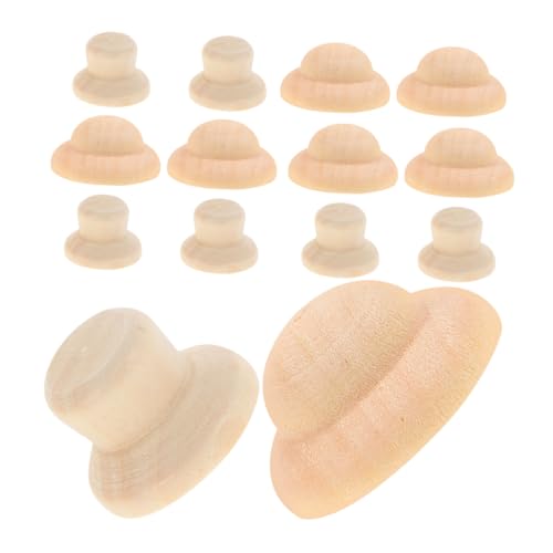ORFOFE 40 Stück Unlackierte Holz Puppenhüte Teiliges DIY Bastelset Naturbelassene Leichte Holzfiguren Hüte für Glatt Langlebig zum Bemalen und Kreativen Gestalten ORFOFE 40 Stück Unlackierte Holz Puppenhüte Teiliges DIY Bastelset Naturbelassene Leichte Holzfiguren Hüte für Glatt Langlebig zum Bemalen und Kreativen Gestalten von ORFOFE