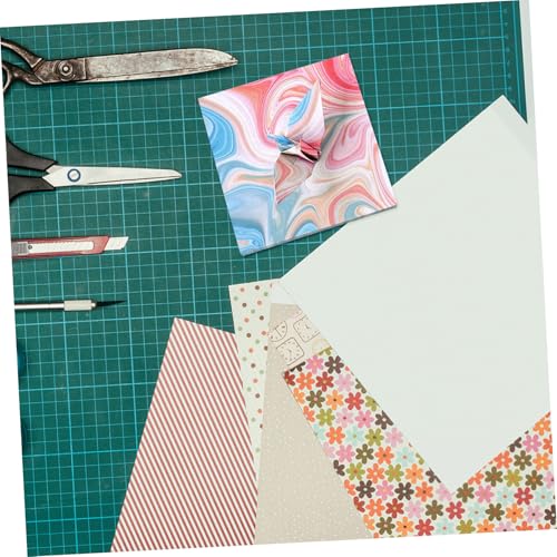 ORFOFE 400 Blatt Farbiges Origami Papier Quadratisch Doppelseitig Bedruckt Bastelpapier für Kindergarten DIY Falten Bastelprojekte Hochwertige Papierkunst von ORFOFE