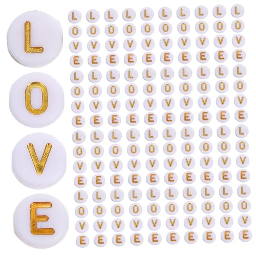 ORFOFE 400 Stück Acrylperlen Armband Perlen Buchstaben Runde Perlen für Schmuckherstellung Armbandherstellungsset mit runden Alphabet ORFOFE 400 Stück Acrylperlen Armband Perlen Buchstaben Runde Perlen für Schmuckherstellung Armbandherstellungsset mit runden Alphabet von ORFOFE
