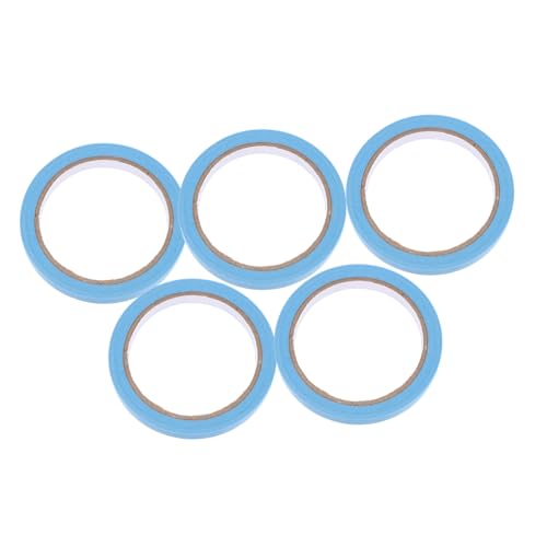 ORFOFE 5 Rollen Buntes Malerkrepp Klebeband Handreißbar Ablösbar ohne Rückstände Vielseitig für DIY Basteln Verpackung Scrapbooking und Dekoration von ORFOFE