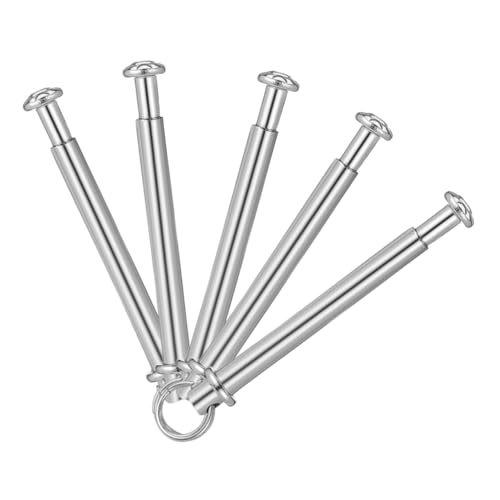 ORFOFE 5 Sätze Faltfächer Reparaturset Teiliges Handfächer Nieten Kit mit Edelstahlachsen und Festen Nieten für Einfache Handfächer Reparatur von ORFOFE