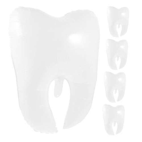 ORFOFE 5 Stück Große Zahnform Luftballons Kunststoff Stabil Langlebig für Geburtstagsdeko Party Deko Mädchen Jubiläum Shower Hochzeit ORFOFE 5 Stück Große Zahnform Luftballons Kunststoff Stabil Langlebig für Geburtstagsdeko Party Deko Mädchen Jubiläum Shower Hochzeit von ORFOFE