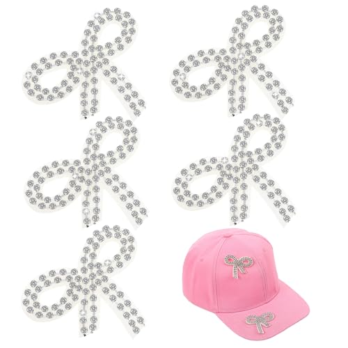 ORFOFE 5 Stück Strass Schleifen Aufnäher mit Funkelnden Schmucksteinen Langlebige Applikationen zum Einfachen Aufbügeln für Kleidung Reparatur und Dekorative Cheer Outfits ORFOFE 5 Stück Strass Schleifen Aufnäher mit Funkelnden Schmucksteinen Langlebige Applikationen zum Einfachen Aufbügeln für Kleidung Reparatur und Dekorative Cheer Outfits von ORFOFE