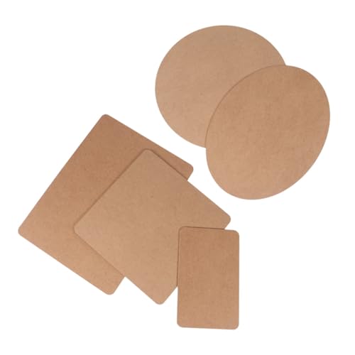 ORFOFE 5 Stück Teiliges DIY Holzmodell Basisplatten Stabile Korkplatte mit Löchern zum Aufhängen Glatte Oberfläche Langlebig und Sicher Vielseitig für Bastelprojekte und Modellbau von ORFOFE
