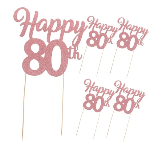ORFOFE 5 Stück Teiliges Geburtstags Dessert Topper Glitzeroptik Stabile Food Picks für Cupcakes und Kuchen Einfache Dekoration für Jubiläumsfeier und Partyveranstaltungen ORFOFE 5 Stück Teiliges Geburtstags Dessert Topper Glitzeroptik Stabile Food Picks für Cupcakes und Kuchen Einfache Dekoration für Jubiläumsfeier und Partyveranstaltungen von ORFOFE