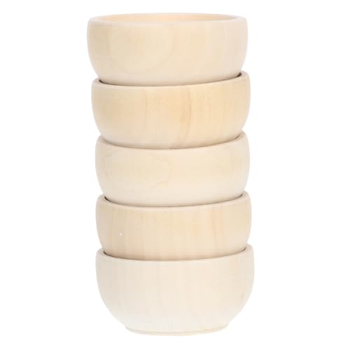 ORFOFE 5 Stück Teiliges Naturbelassene Mini Holzschalen DIY Bastelset aus Unbehandeltem Holz Kreative Holzschalen für Wohnzimmertischdeko Landhausstil Dekoration Bemalbare für ORFOFE 5 Stück Teiliges Naturbelassene Mini Holzschalen DIY Bastelset aus Unbehandeltem Holz Kreative Holzschalen für Wohnzimmertischdeko Landhausstil Dekoration Bemalbare für von ORFOFE