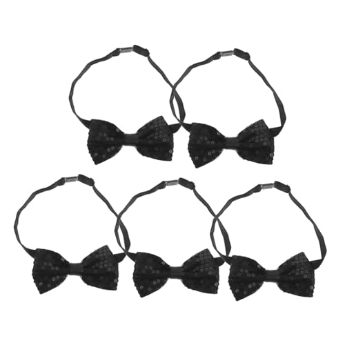 ORFOFE 5 Stück Vorgebundene Pailletten Fliegen für Verstellbar Glänzend Komfortabel für Bühne Abschlussfeier Party Hochzeit Vielseitiges Accessoire in Schwarz ORFOFE 5 Stück Vorgebundene Pailletten Fliegen für Verstellbar Glänzend Komfortabel für Bühne Abschlussfeier Party Hochzeit Vielseitiges Accessoire in Schwarz von ORFOFE