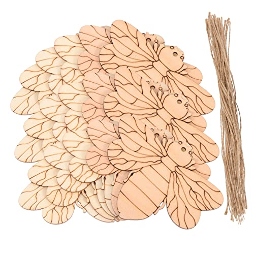 ORFOFE 50 Sätze Unbehandelte Holzstücke Bienenform Teiliges DIY Bastelset Naturholz Blanko Holzscheiben zum Bemalen Dekorieren für Heimhandwerk ORFOFE 50 Sätze Unbehandelte Holzstücke Bienenform Teiliges DIY Bastelset Naturholz Blanko Holzscheiben zum Bemalen Dekorieren für Heimhandwerk von ORFOFE
