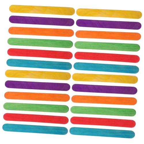 ORFOFE 50 Stück Bunte Jumbo Bastelstäbe Robuste Eisstiele für Kreative Diy Projekte für Kunstunterricht und Familienaktivitäten von ORFOFE