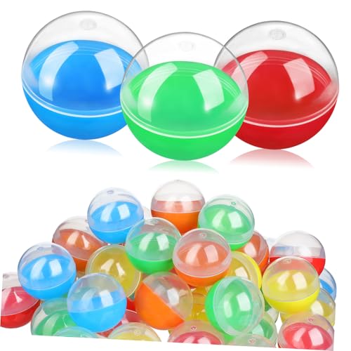 ORFOFE 50 Stück Bunte Kunststoffkugeln zum Befüllen Öffnungsbare Spielzeugkapseln für Partygeschenke Aufbewahrung Leerer Bälle für Basteln Geburtstage Ostern und Feierlichkeiten ORFOFE 50 Stück Bunte Kunststoffkugeln zum Befüllen Öffnungsbare Spielzeugkapseln für Partygeschenke Aufbewahrung Leerer Bälle für Basteln Geburtstage Ostern und Feierlichkeiten von ORFOFE