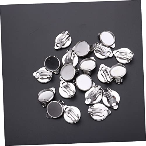 ORFOFE 50 Stück DIY Ohrclips Zubehör Silber Ohrclip Rohlinge für Damen Schmuckherstellung Basteln Delikate Accessoires für Individuelle Ohrringe ORFOFE 50 Stück DIY Ohrclips Zubehör Silber Ohrclip Rohlinge für Damen Schmuckherstellung Basteln Delikate Accessoires für Individuelle Ohrringe von ORFOFE