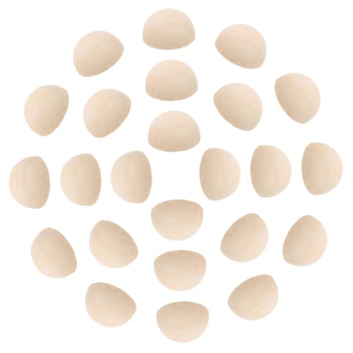 ORFOFE 50 Stück Halbkreis Holzperlen Naturbelassen zum Basteln DIY Schmuck Holz Halbperlen für Handgemachte Dekorationen und Kreative Bastelprojekte ORFOFE 50 Stück Halbkreis Holzperlen Naturbelassen zum Basteln DIY Schmuck Holz Halbperlen für Handgemachte Dekorationen und Kreative Bastelprojekte von ORFOFE