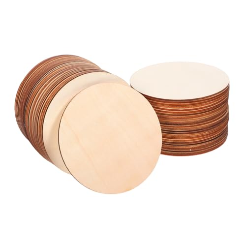 ORFOFE 50 Stück Holzscheiben zum Basteln Natürliche Runde Holzkreise Blanko DIY Holzscheiben für Kunstprojekte Türanhänger Hochzeitsdekoration Vielseitige Holzplatten ORFOFE 50 Stück Holzscheiben zum Basteln Natürliche Runde Holzkreise Blanko DIY Holzscheiben für Kunstprojekte Türanhänger Hochzeitsdekoration Vielseitige Holzplatten von ORFOFE