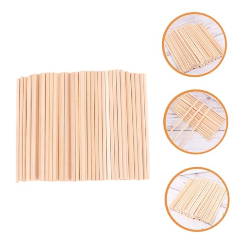 ORFOFE 50 Stück Holzstäbe Rund Natürliche Holzstäbe zum Basteln DIY Modellbau Kreative für Handwerk und Dekoration ORFOFE 50 Stück Holzstäbe Rund Natürliche Holzstäbe zum Basteln DIY Modellbau Kreative für Handwerk und Dekoration von ORFOFE