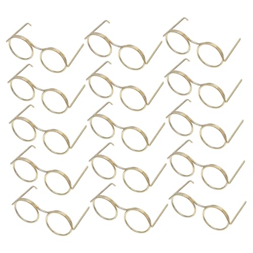 ORFOFE 50 Stück Mini Brillen für Puppen Metall-drahtfassung Kleine Eyewear für DIY Bastelprojekte Puppenhaus Accessoires Kreative Miniatur Brillen für Fotografie und Kostüme ORFOFE 50 Stück Mini Brillen für Puppen Metall-drahtfassung Kleine Eyewear für DIY Bastelprojekte Puppenhaus Accessoires Kreative Miniatur Brillen für Fotografie und Kostüme von ORFOFE
