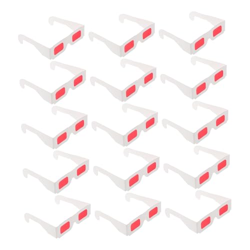 ORFOFE 50 Stück Pappbrillen für Rote Gläser für Filme zu Hause Leicht Langlebig Ergonomisch Gestaltet Buntes Design als Partygeschenk und Geburtstags Mitgebsel ORFOFE 50 Stück Pappbrillen für Rote Gläser für Filme zu Hause Leicht Langlebig Ergonomisch Gestaltet Buntes Design als Partygeschenk und Geburtstags Mitgebsel von ORFOFE