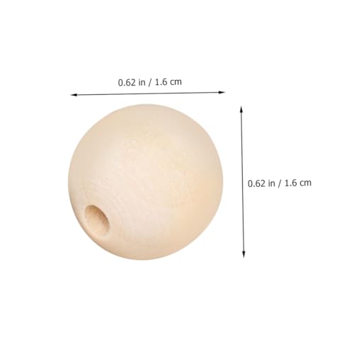 ORFOFE 50 Stück Runde Holzperlen Naturbelassen Holz Spacer Beads für DIY Schmuckherstellung Bastelprojekte und Handgemachte Dekorationen ORFOFE 50 Stück Runde Holzperlen Naturbelassen Holz Spacer Beads für DIY Schmuckherstellung Bastelprojekte und Handgemachte Dekorationen von ORFOFE