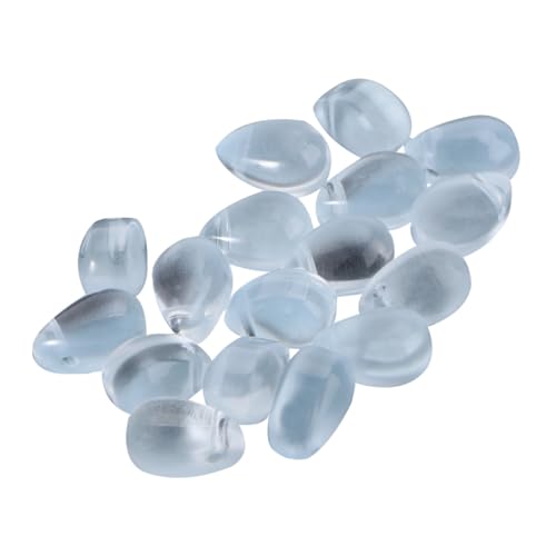 ORFOFE 50 Stück Teiliges Wasserfall Glasperlen Wassertröpfchenform Große Bohrung Langlebig für DIY Schmuckherstellung Armbänder Halsketten Bastelperlen für Erwachsene von ORFOFE