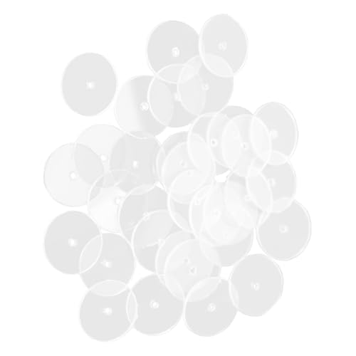 ORFOFE 50 Stück Transparente Kunststoff Discs für Ohrring Rückseiten Flache Ohrläppchen Pads zur Druckentlastung Langlebige DIY Ohrschmuck Zubehör für Stabilen Sitz und Angenehmen ORFOFE 50 Stück Transparente Kunststoff Discs für Ohrring Rückseiten Flache Ohrläppchen Pads zur Druckentlastung Langlebige DIY Ohrschmuck Zubehör für Stabilen Sitz und Angenehmen von ORFOFE