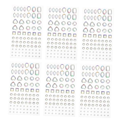 ORFOFE 6 Blätter Acryl Kristall Sticker Strasssteine Selbstklebend für DIY Schmuck Dekoration Modische Muster Langlebig und Sicher Glänzend und Kreativ für Vielseitige Bastelprojekte ORFOFE 6 Blätter Acryl Kristall Sticker Strasssteine Selbstklebend für DIY Schmuck Dekoration Modische Muster Langlebig und Sicher Glänzend und Kreativ für Vielseitige Bastelprojekte von ORFOFE