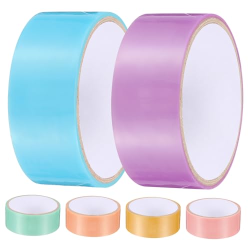 ORFOFE 6 Rollen Farbiges Extra Breites Plastik klebeband Breit Entspannendes DIY klebeband mit Perlmuttfarbenem Klebstoff Vielseitig Verwendbare Bunte Haftbänder für Basteln Schule Büro ORFOFE 6 Rollen Farbiges Extra Breites Plastik klebeband Breit Entspannendes DIY klebeband mit Perlmuttfarbenem Klebstoff Vielseitig Verwendbare Bunte Haftbänder für Basteln Schule Büro von ORFOFE