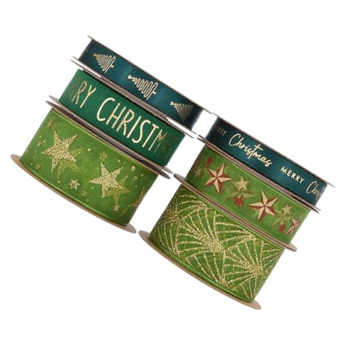 ORFOFE 6 Rollen Grüne Drahtband Schleifenband mit Glitzereffekt Langlebig Weich und Vielseitig für Weihnachtsdeko Blumensträuße und Tortendekoration für Festliche Anlässe ORFOFE 6 Rollen Grüne Drahtband Schleifenband mit Glitzereffekt Langlebig Weich und Vielseitig für Weihnachtsdeko Blumensträuße und Tortendekoration für Festliche Anlässe von ORFOFE