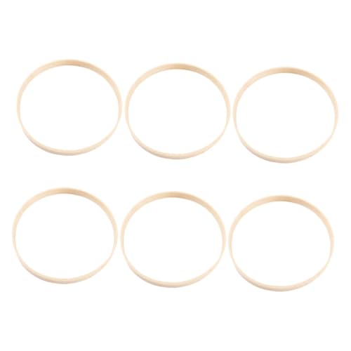 ORFOFE 6 Stück Bambus Holzringe für DIY Hochzeitskranz Makramee Wanddeko Vielseitige Bastelringe mit Glatten Kanten Leicht und Langlebig für Kreative Handwerksprojekte ORFOFE 6 Stück Bambus Holzringe für DIY Hochzeitskranz Makramee Wanddeko Vielseitige Bastelringe mit Glatten Kanten Leicht und Langlebig für Kreative Handwerksprojekte von ORFOFE