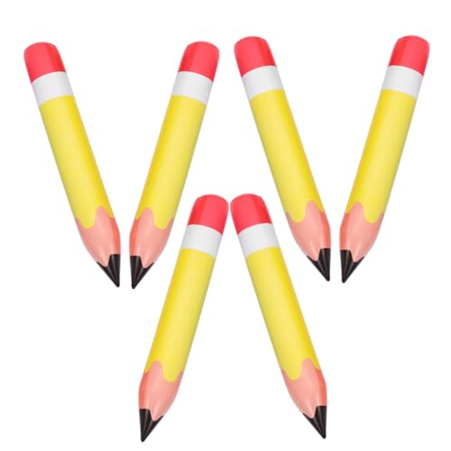 ORFOFE 6 Stück PVC Aufblasbare Bleistifte Große Schulanfang Deko Requisiten für Klassenzimmer Wanddeko Lebendige Lernumgebung Gelb Sicher und Auffällig ORFOFE 6 Stück PVC Aufblasbare Bleistifte Große Schulanfang Deko Requisiten für Klassenzimmer Wanddeko Lebendige Lernumgebung Gelb Sicher und Auffällig von ORFOFE