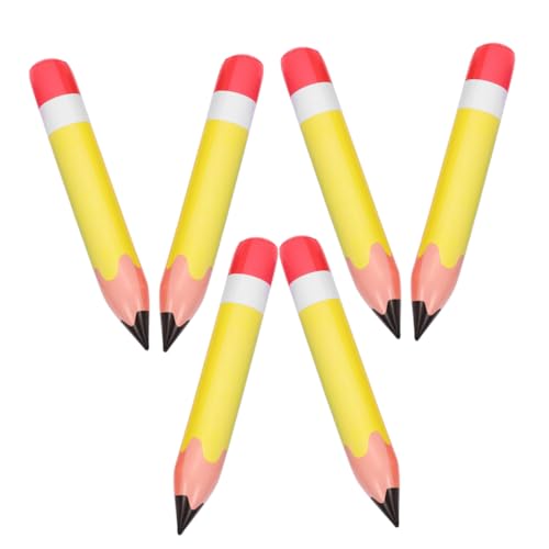 ORFOFE 6 Stück Teiliges Aufblasbare PVC Bleistifte Gelb Leichte Schulanfang Dekoration Realistische Farbdarstellung zum Aufhängen im Klassenzimmer für Lebendige Lernatmosphäre ORFOFE 6 Stück Teiliges Aufblasbare PVC Bleistifte Gelb Leichte Schulanfang Dekoration Realistische Farbdarstellung zum Aufhängen im Klassenzimmer für Lebendige Lernatmosphäre von ORFOFE