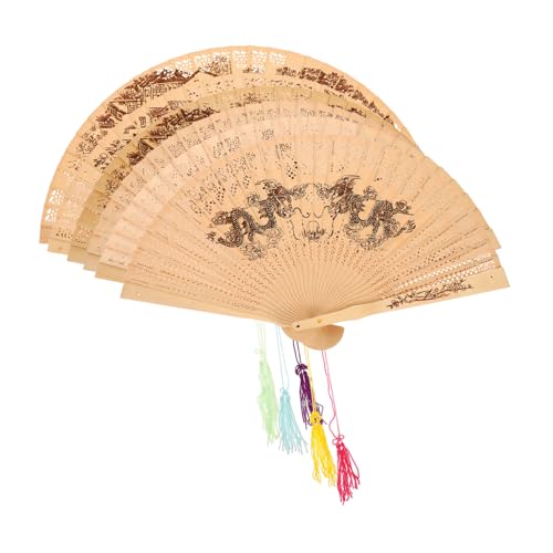 ORFOFE 6 Stück Teiliges Chinesische Holzfächer Vintage Dekorativer Holzfächer mit Offenem Muster Leicht Tragbar für Hochzeit Party Handgefertigte Chinesische Duftfächer ORFOFE 6 Stück Teiliges Chinesische Holzfächer Vintage Dekorativer Holzfächer mit Offenem Muster Leicht Tragbar für Hochzeit Party Handgefertigte Chinesische Duftfächer von ORFOFE