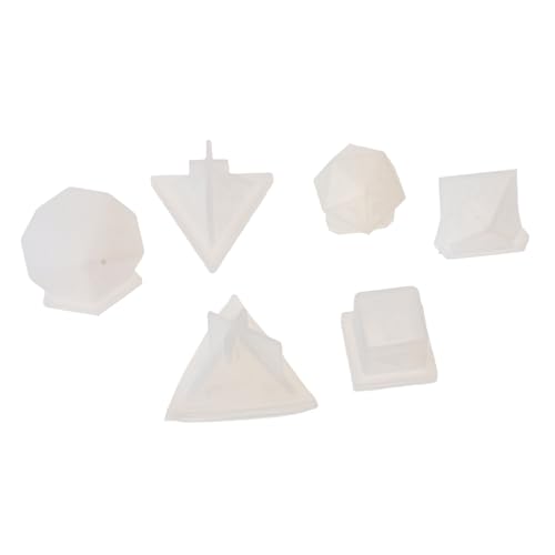 ORFOFE 6 Stück Teiliges DIY Würfel Silikonform für Epoxidharz Gießen Flexible Transparente Formen Langlebig und Bruchfest für Individuelle Spielwürfel Herstellung von ORFOFE