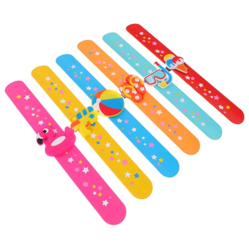 ORFOFE 6 Stück Teiliges Hawaiisches Schnapparmband mit Bunten Mustern Leichte Kompakte Party Armbänder für Jungen und Mädchen als Preis oder Poolparty Deko ORFOFE 6 Stück Teiliges Hawaiisches Schnapparmband mit Bunten Mustern Leichte Kompakte Party Armbänder für Jungen und Mädchen als Preis oder Poolparty Deko von ORFOFE