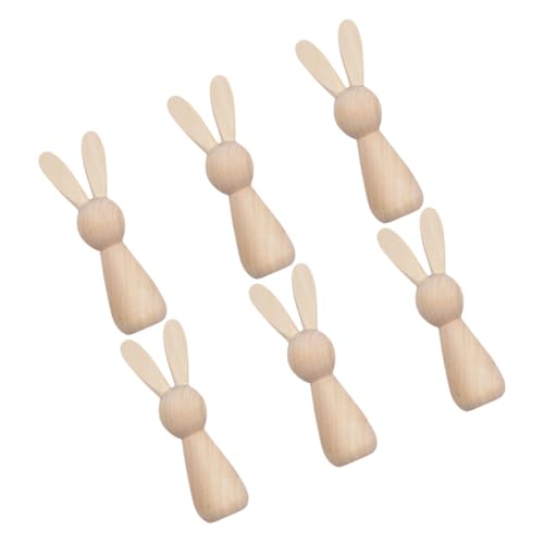 ORFOFE 6 Stück Teiliges Holzhasen Bastelset Unbemalte DIY Osterdeko Holzfiguren zum Bemalen Tischdekoration Frühling Festtagsdeko Kreative Holzhandwerk Hasenspielzeug ORFOFE 6 Stück Teiliges Holzhasen Bastelset Unbemalte DIY Osterdeko Holzfiguren zum Bemalen Tischdekoration Frühling Festtagsdeko Kreative Holzhandwerk Hasenspielzeug von ORFOFE