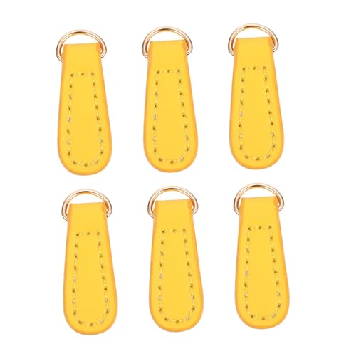 ORFOFE 6 Stück Teiliges Leder Reißverschluss Köpfe Reparatur Zubehör für Jacken Taschen Rucksäcke Robuste Zipper Puller Ersatz für Kleidungsstücke und Gepäck ORFOFE 6 Stück Teiliges Leder Reißverschluss Köpfe Reparatur Zubehör für Jacken Taschen Rucksäcke Robuste Zipper Puller Ersatz für Kleidungsstücke und Gepäck von ORFOFE