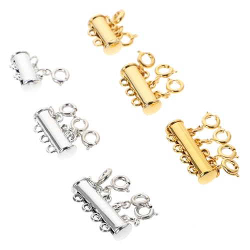 ORFOFE 6 Stück Teiliges Magnetverschlüsse für Schmuckherstellung Mehrreihige Halsketten und Armbandverschlüsse Starke Haltekraft DIY Zubehör in Silber und Gold Vielseitig Einsetzbar ORFOFE 6 Stück Teiliges Magnetverschlüsse für Schmuckherstellung Mehrreihige Halsketten und Armbandverschlüsse Starke Haltekraft DIY Zubehör in Silber und Gold Vielseitig Einsetzbar von ORFOFE