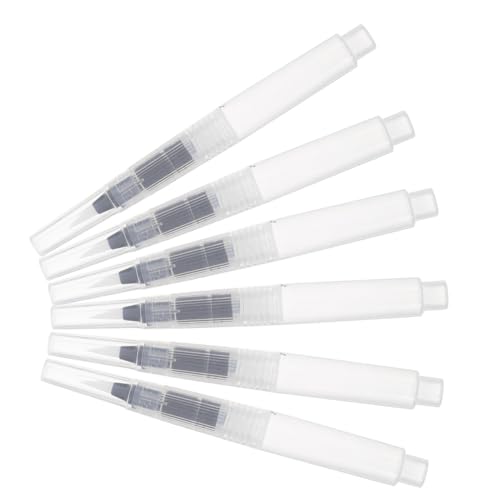 ORFOFE 6 Stück Teiliges Nachfüllbarer Wasserfarben-pinselstifte mit Spitzen Spitzen in Drei Wasserlöslich für Aquarellstifte Marker und Crayons für Künstler Studenten ORFOFE 6 Stück Teiliges Nachfüllbarer Wasserfarben-pinselstifte mit Spitzen Spitzen in Drei Wasserlöslich für Aquarellstifte Marker und Crayons für Künstler Studenten von ORFOFE