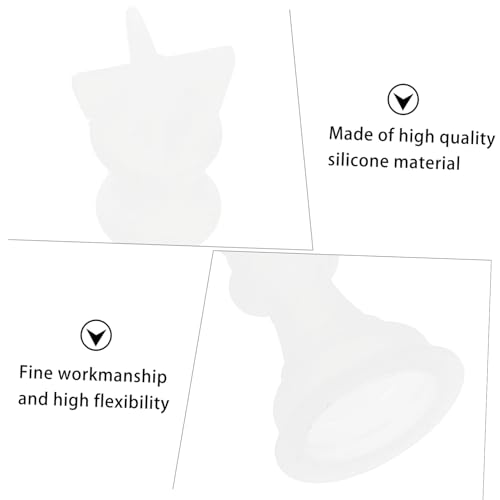 ORFOFE 6 Stück Teiliges Silikonform für DIY Basteln Transparente Gießform für Epoxidharz Langlebig und Sicher zur Herstellung von Schachfiguren und Dekorativen Ornamenten von ORFOFE