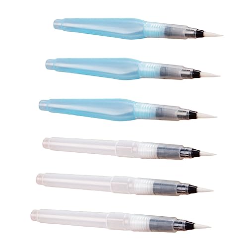 ORFOFE 6 Stück Teiliges Wassergefüllter Aquarellpinsel mit Nylonspitze Praktische Nachfüllbare Wasserfarben Pinsel für Malen Ergonomisch Leicht und Tragbar für Unterwegs ORFOFE 6 Stück Teiliges Wassergefüllter Aquarellpinsel mit Nylonspitze Praktische Nachfüllbare Wasserfarben Pinsel für Malen Ergonomisch Leicht und Tragbar für Unterwegs von ORFOFE