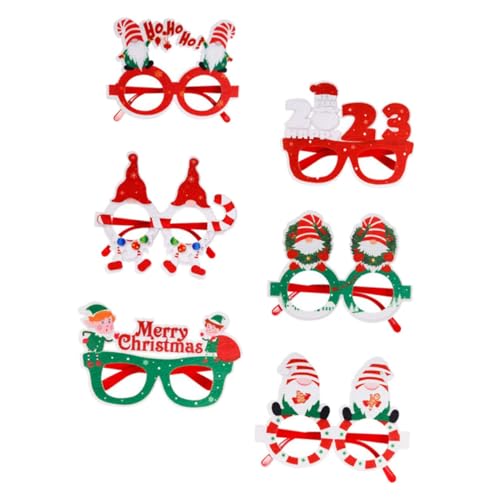 ORFOFE 6 Stück Teiliges Weihnachtsbrillen Lustige Party-fotokabinen-requisiten Bunte Xmas Eyeglasses für Erwachsene Wiederverwendbare Weihnachtsdeko für Kostüm und Karneval ORFOFE 6 Stück Teiliges Weihnachtsbrillen Lustige Party-fotokabinen-requisiten Bunte Xmas Eyeglasses für Erwachsene Wiederverwendbare Weihnachtsdeko für Kostüm und Karneval von ORFOFE