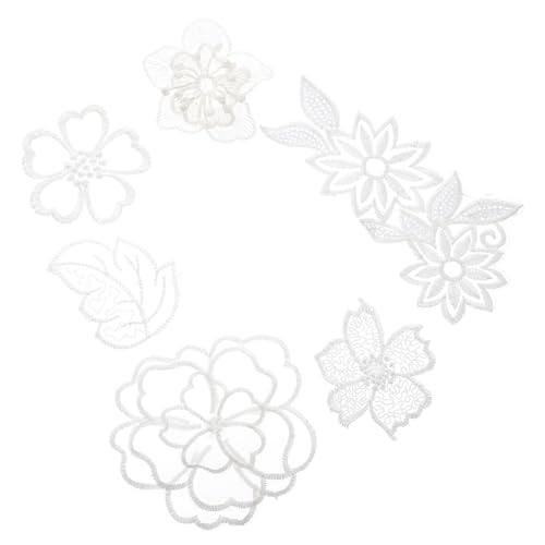 ORFOFE 6 Stück Teiliges Weiße Spitzenapplikationen Blumen Stickpatches zum Aufnähen für DIY Kleidung Dekoration Langlebig und Vielseitig für Kleider Jeans Hüte Taschen Kunsthandwerk ORFOFE 6 Stück Teiliges Weiße Spitzenapplikationen Blumen Stickpatches zum Aufnähen für DIY Kleidung Dekoration Langlebig und Vielseitig für Kleider Jeans Hüte Taschen Kunsthandwerk von ORFOFE