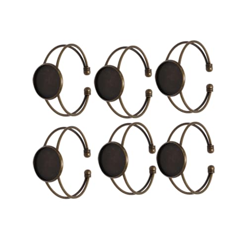 ORFOFE 6 Stück Y-förmige Kupfer Armbandrohlinge in Antikbronze Verstellbare DIY Schmuck Manschetten für Cabochon Glasanhänger Langlebig und Rostfrei für Individuelle Armbänder ORFOFE 6 Stück Y-förmige Kupfer Armbandrohlinge in Antikbronze Verstellbare DIY Schmuck Manschetten für Cabochon Glasanhänger Langlebig und Rostfrei für Individuelle Armbänder von ORFOFE
